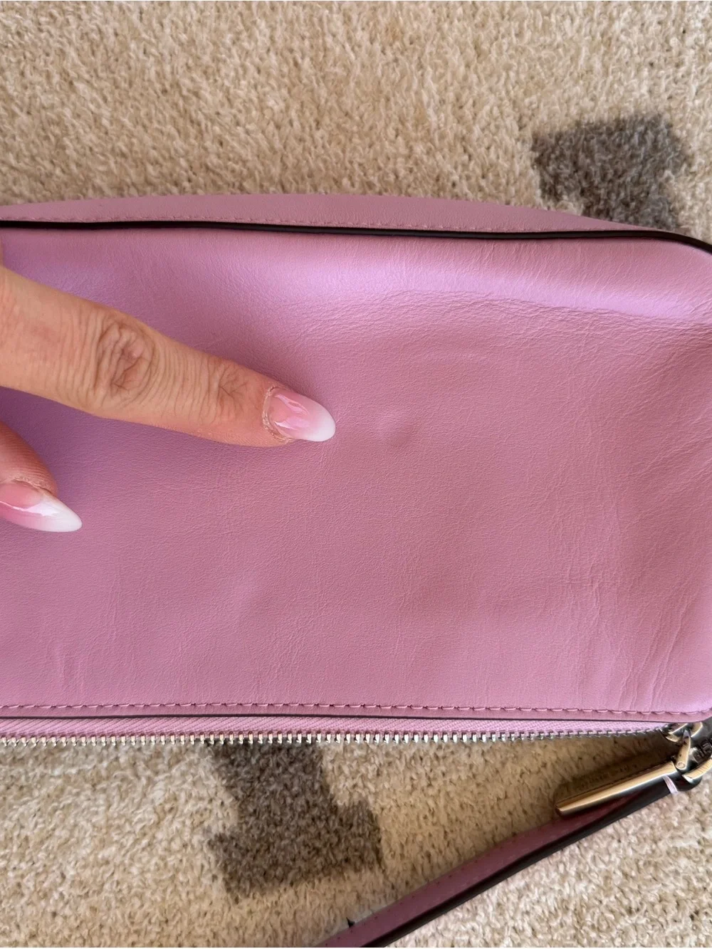 kate spade Light Pink Leather Crossbody Shoulder Bag